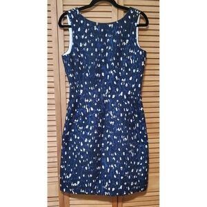 NWT! Kate Spade Autumn Leopard Domino Sheath Cotton & Silk Blend Dress Size 8